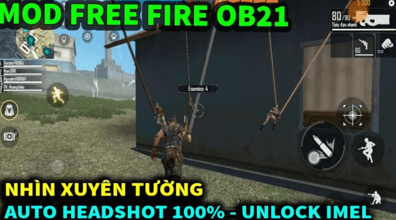 Bản hack Free Fire OB21 V2